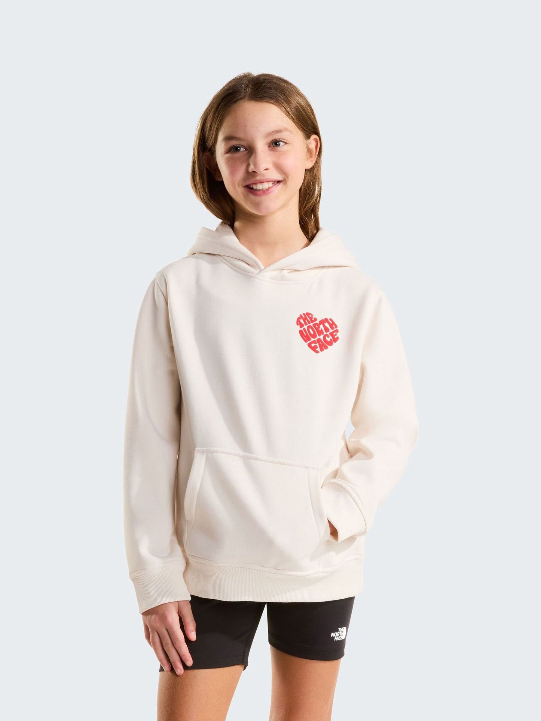 Buy Cream - The North Face Girls Proud Graphic Relaxed Hoodie from Next ...