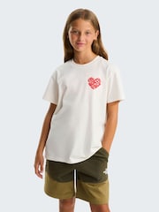 The North Face White Girls Proud Print T-Shirt - Image 1 of 4