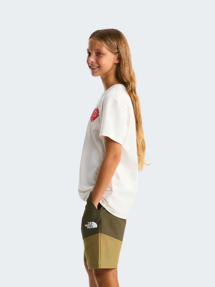 The North Face White Girls Proud Print T-Shirt - Image 4 of 4
