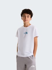 The North Face White Liquid Logo Graphic Relaxed T-Shirt - Image 1 of 5