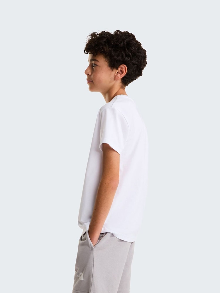 The North Face White Liquid Logo Graphic Relaxed T-Shirt - Image 2 of 5