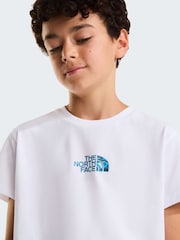 The North Face White Liquid Logo Graphic Relaxed T-Shirt - Image 4 of 5