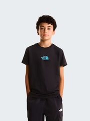 The North Face Black Liquid Logo Graphic Relaxed T-Shirt - Image 2 of 3