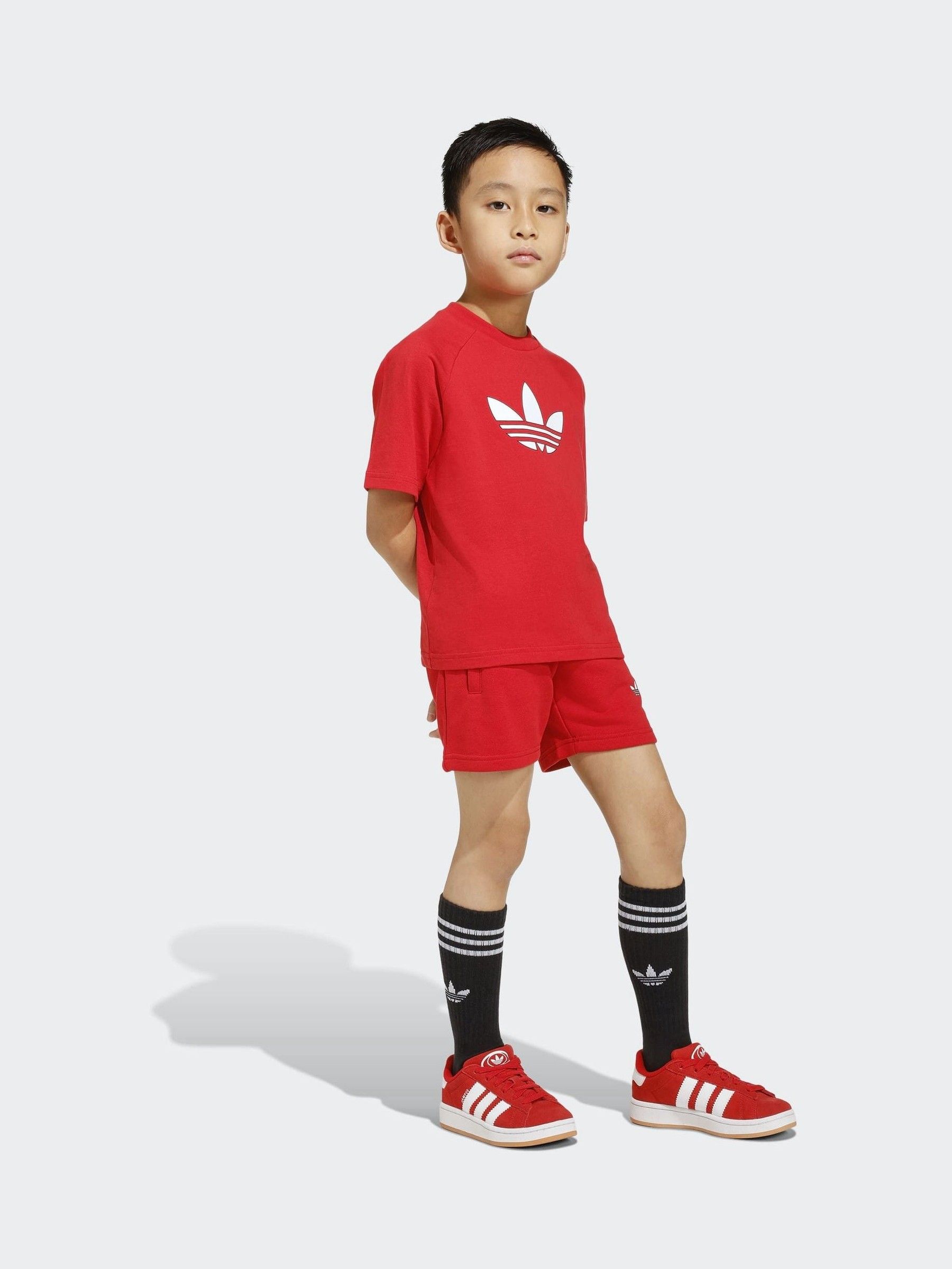 Next：日本 レッド - adidas Originals トレフォイル Tシャツ