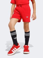 adidas Originals Red Trefoil T-Shirt and Shorts Little Kids Set - Image 4 of 8