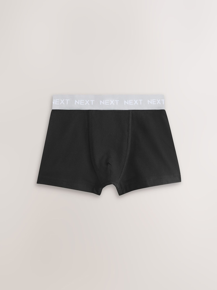 Black with Autumnal Colours Waistband Trunks 5 Pack (1.5-16yrs) - Image 2 of 9