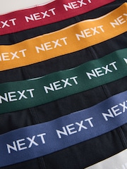 Black with Autumnal Colours Waistband Trunks 5 Pack (1.5-16yrs) - Image 8 of 9