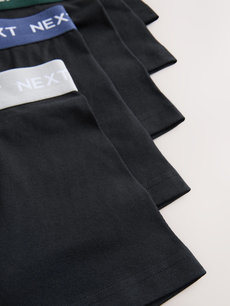 Black with Autumnal Colours Waistband Trunks 5 Pack (1.5-16yrs) - Image 9 of 9