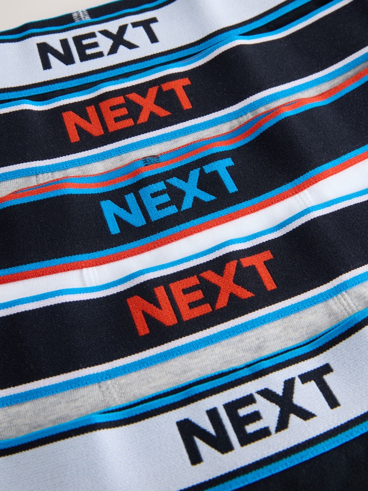 Black/Grey/White Trunks 5 Pack (1.5-16yrs) - Image 9 of 9