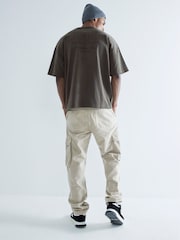River Island Grey Oversized Luminis Embossed T-Shirt - Image 3 of 6