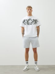 River Island Grey/Black Regular Fit Jersey Shorts 2 Pack - Image 1 of 4
