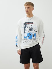 River Island Grey/Black Regular Fit Jersey Shorts 2 Pack - Image 3 of 4