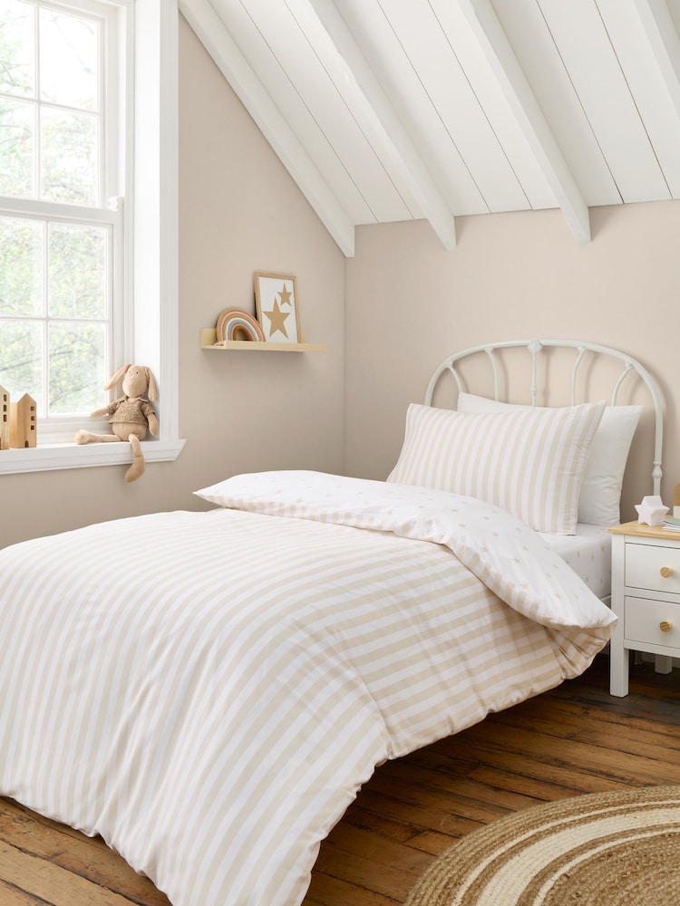 Bianca Mini Star & Stripes Reversible Duvet Cover Set - Imagen 2 de 4