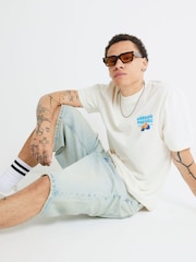 River Island Cream Regular Fit Lemon Sardine T-Shirt - Image 3 of 6