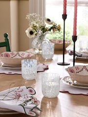 Nina Campbell Set of 4 White Confetti Tumbler Glasses - Image 4 of 5