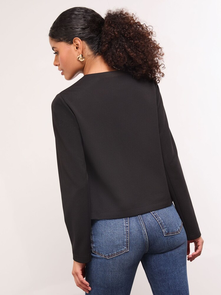 Lipsy Black Miliatry Button Detail Jacket - Image 5 of 5