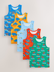 Pestrobarevné postavičky - Sada 5 bavlněných tílek (1.5-8let) - Obrázek 1 z 10