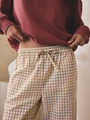 أحمر - Sweatshirt and Textured Bottoms Pyjamas - صورة 5 من 5