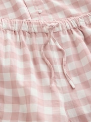 ピンク ギンガム - コットン フロントボタンパジャマ - 画像 9 / 10