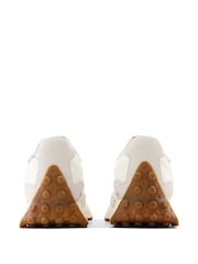 New Balance White/Gold 327 Trainers - Image 2 of 14