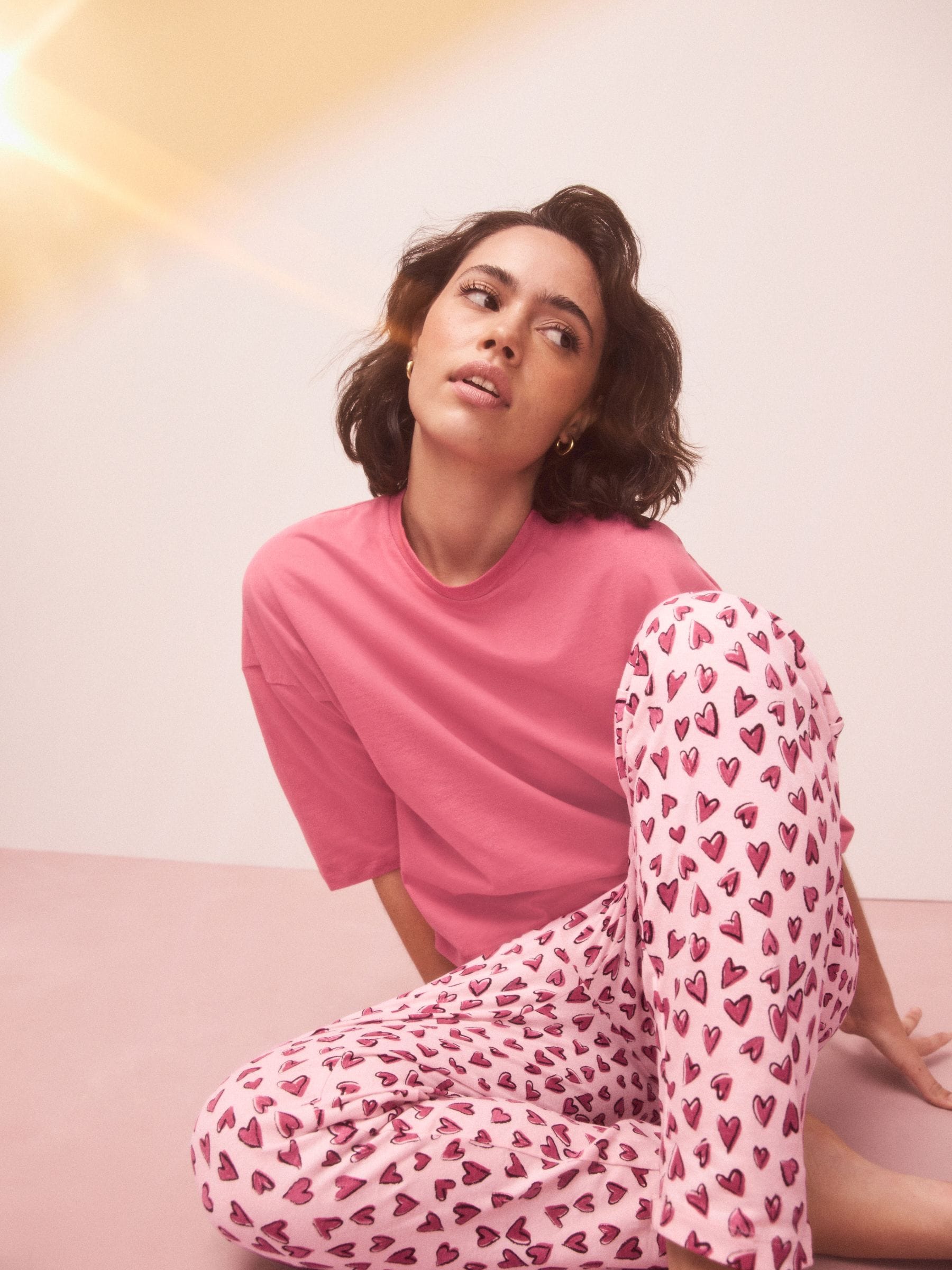 Buy Red Heart Cotton Short Sleeve Pyjamas from the Next UK online shop