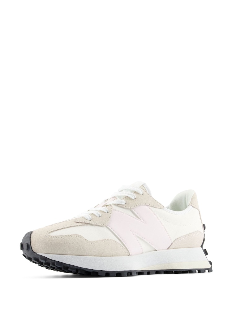 New Balance White 327 Trainers - Image 2 of 14