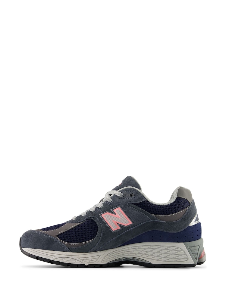 New Balance Grey/Pink /Yellow 2002 Trainers - Image 2 of 6