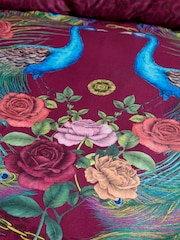 Matthew Williamson Plum Xanadu Peacock 200 Thread Count Duvet Cover Set - Image 3 of 4