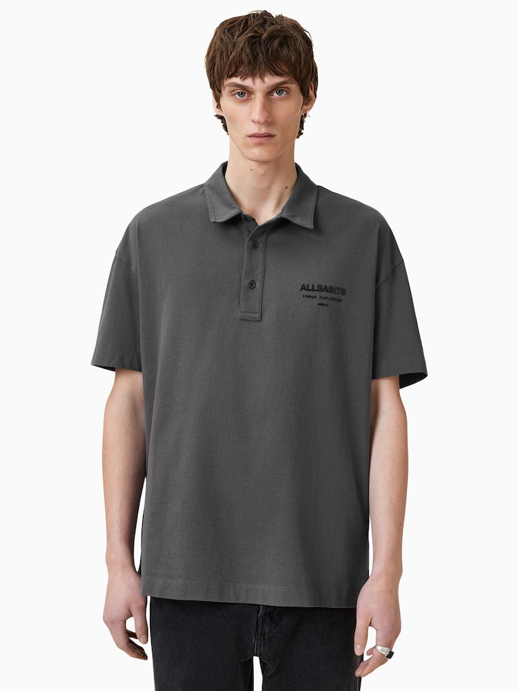 AllSaints Xander Short Sleeve Polo Shirt - Bild 2 von 8