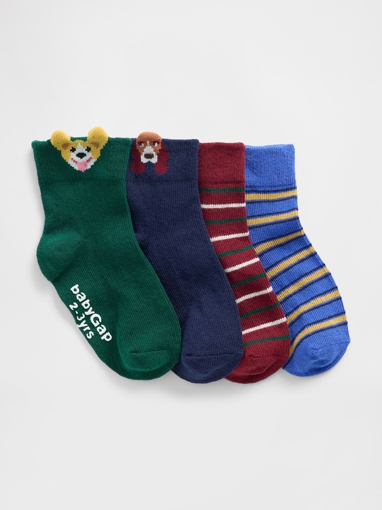 Gap Blue/Green Quarter Crew Socks - Image 1 of 1