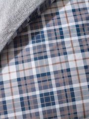 Catherine Lansfield Cosy Sherpa Check Duvet Cover Set - صورة 4 من 4