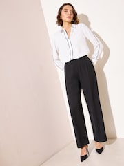 Friends Like These Black/White Long Sleeve Tipped Shirt - Image 4 of 4