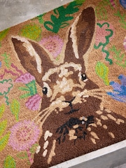 Lucy Tiffney Bon Bon The Bunny Floral Door Mat - Image 2 of 4