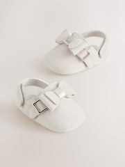 Natural - Baker by Ted Baker Baby Mule Clog Bow Padders Sandals - Imaginea 1 din 6