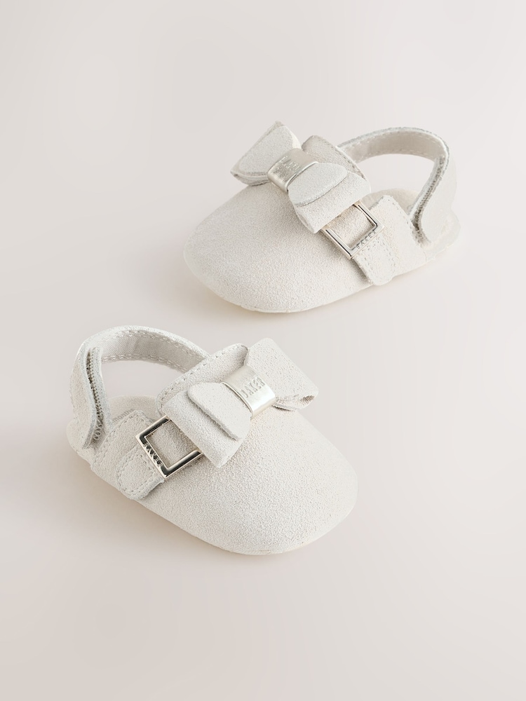 Natural - Baker by Ted Baker Baby Mule Clog Bow Padders Sandals - Imaginea 1 din 6