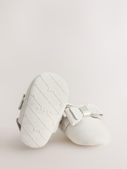 Natural - Baker by Ted Baker Baby Mule Clog Bow Padders Sandals - Imaginea 6 din 6