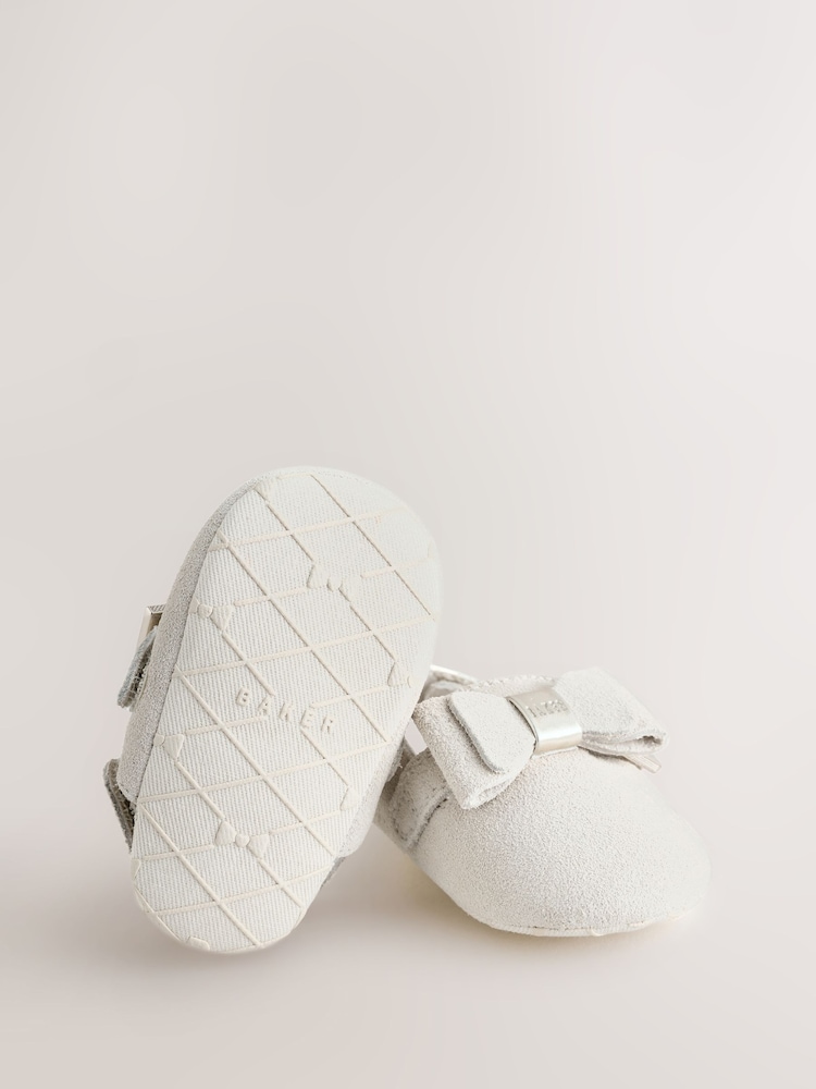 Natural - Baker by Ted Baker Baby Mule Clog Bow Padders Sandals - Imaginea 6 din 6