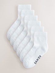 Baker by Ted Baker Ribbed Cushioned Sole Socks 6 Pack - Image 1 of 4
