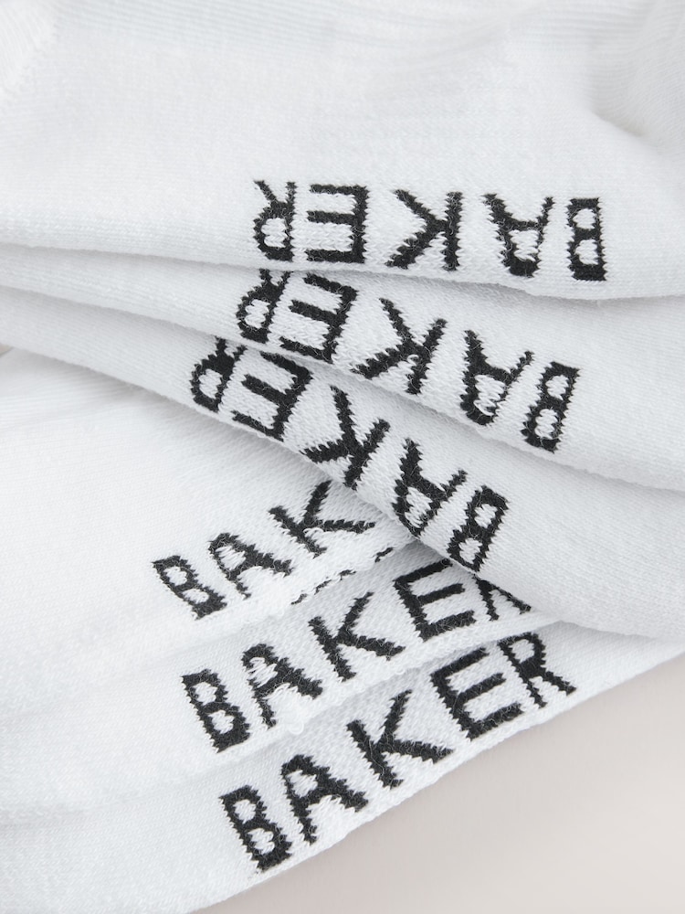 Baker by Ted Baker Ribbed Cushioned Sole Socks 6 Pack - Image 4 of 4