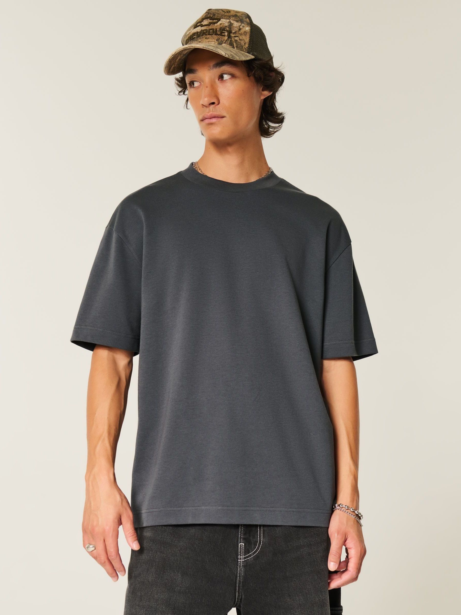 Buy Hollister Boxy Cooling Crew Neck T-Shirt from Next USA