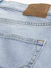 Calça Jeans Hollister Loose Blue Light Wash 5 com Bolso - Imagem 4 de 5