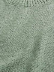 Hollister Green Jersey Crew Neck Jumper - Image 4 of 4