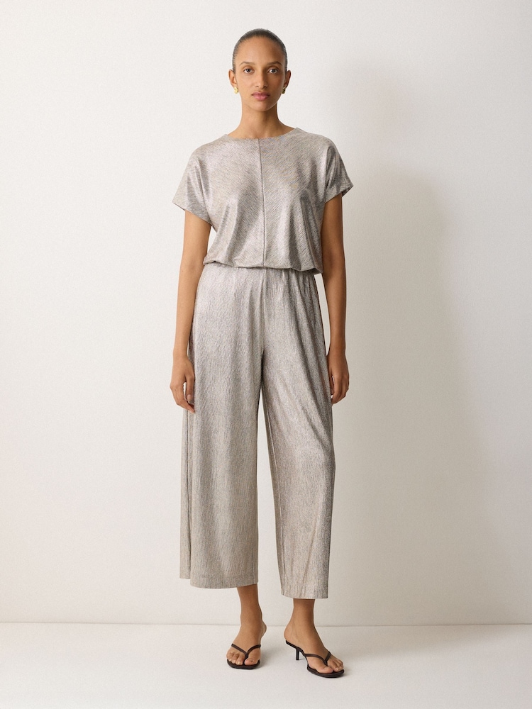 Jigsaw Gold Metallic Cap Sleeve Top - Image 1 of 6