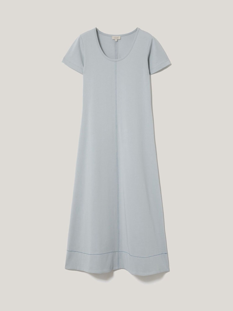 Jigsaw Blue Stitched Short Sleeve Dress - Image 6 of 6 Jigsaw Blue Stitched Short Sleeve Dress - Image 6 of 6