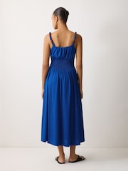 Jigsaw Blue Twist Strap Jersey Dress - Image 3 of 5