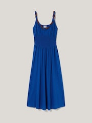 Jigsaw Blue Twist Strap Jersey Dress - Image 5 of 5