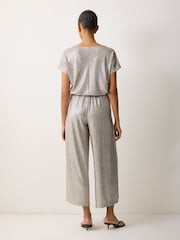 Jigsaw Gold Metallic Palazzo Trousers - Image 3 of 6
