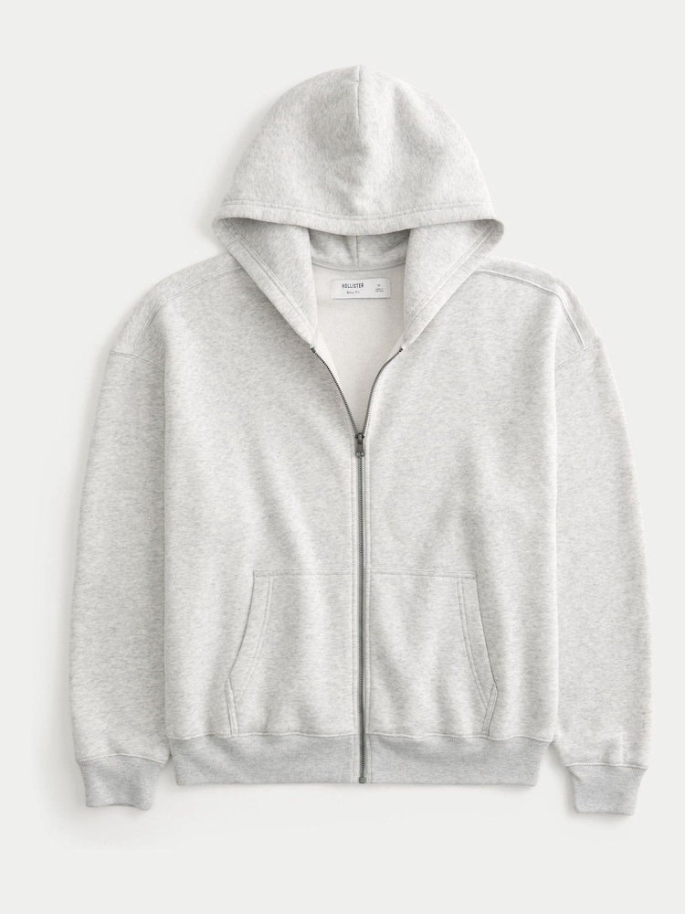 Hollister Boxy Zip-Up Hoodie - Image 3 of 3