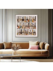 Art Marketing Multicoloured Wines Of The World Wall Art - Image 1 of 4