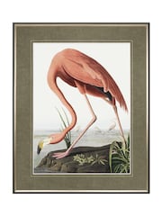 Art Marketing Multicoloured Vintage Flamingo Wall Art - Image 4 of 4